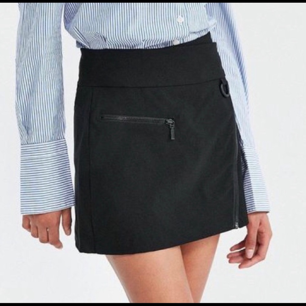 Urban Outfitters Black Moto Skirt